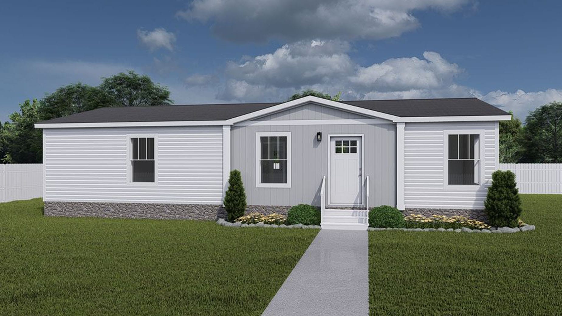 Under Pressure Rockwell Rendering White Gray Siding